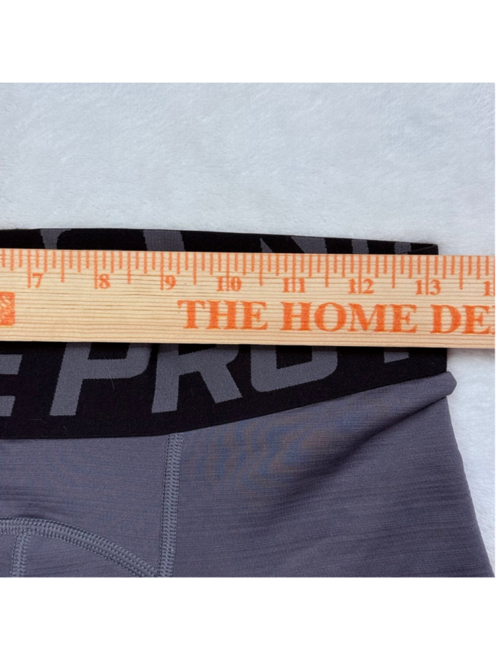 Men's Nike Pro Hyperwarm Compression Pants Medium Gray Black - Picture 10 of 12